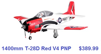 fms 1400mm T-28D red V4 PNP